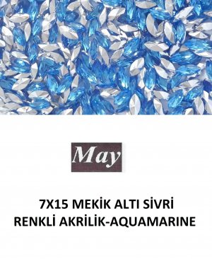 7X15 MEKİK ALTI SİVRİ RENKLİ AKRİLİK-AQUAMARINE