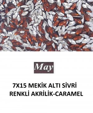 7X15 MEKİK ALTI SİVRİ RENKLİ AKRİLİK-CARAMEL