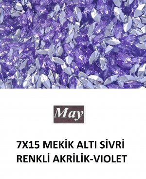 7X15 MEKİK ALTI SİVRİ RENKLİ AKRİLİK-VIOLET