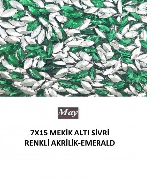 7X15 MEKİK ALTI SİVRİ RENKLİ AKRİLİK-EMERALD