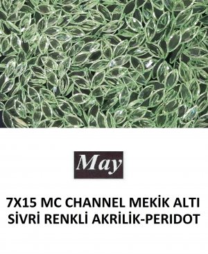 7X15 MC CHANNEL MEKİK ALTI SİVRİ RENKLİ AKRİLİK-PERIDOT