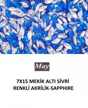 7X15 MEKİK ALTI SİVRİ RENKLİ AKRİLİK-SAPPHIRE