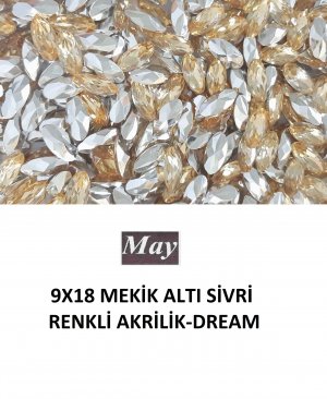 9X18 MEKİK ALTI SİVRİ RENKLİ AKRİLİK-DREAM