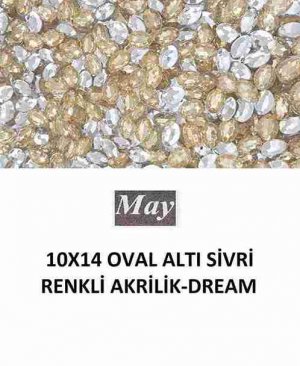 10X14 OVAL ALTI SİVRİ RENKLİ AKRİLİK-DREAM