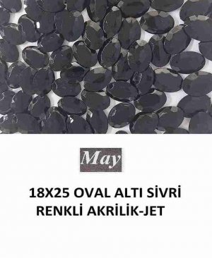 18X25 OVAL ALTI SİVRİ RENKLİ AKRİLİK-JET
