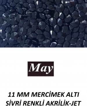 11 MM MERCİMEK ALTI SİVRİ RENKLİ AKRİLİK-JET