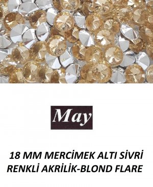 18 MM MERCİMEK ALTI SİVRİ RENKLİ AKRİLİK-BLOND FLARE