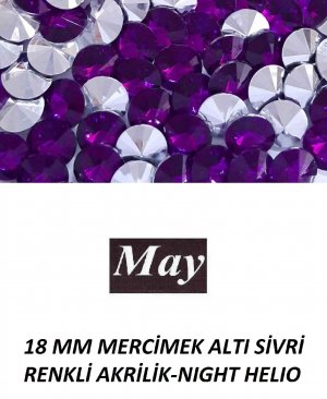 18 MM MERCİMEK ALTI SİVRİ RENKLİ AKRİLİK-NIGHT HELIO