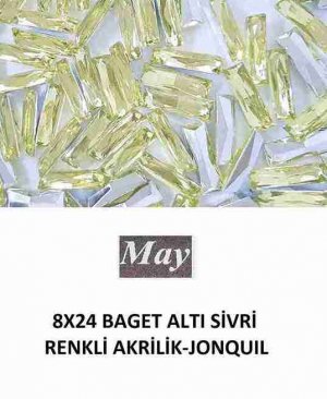8X24 BAGET ALTI SİVRİ RENKLİ AKRİLİK-JONQUIL