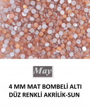 4 MM MAT BOMBELİ ALTI DÜZ RENKLİ AKRİLİK-SUN