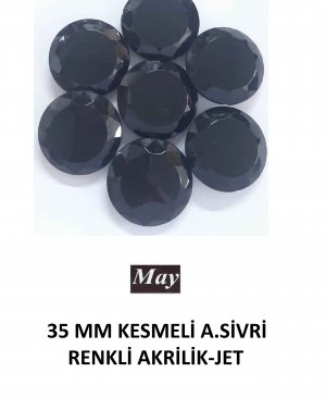 35 MM KESMELİ ALTI SİVRİ RENKLİ AKRİLİK-JET