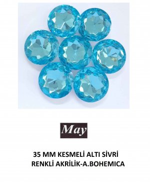 35 MM KESMELİ ALTI SİVRİ RENKLİ AKRİLİK-AQUA BOHEMICA