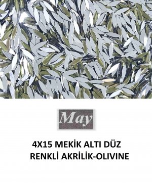 4X15 MEKİK ALTI DÜZ RENKLİ AKRİLİK-OLIVINE