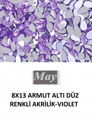 8X13 ARMUT ALTI DÜZ RENKLİ AKRİLİK-VIOLET