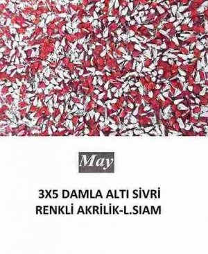 3X5 DAMLA ALTI SİVRİ RENKLİ AKRİLİK-LIGHT SIAM