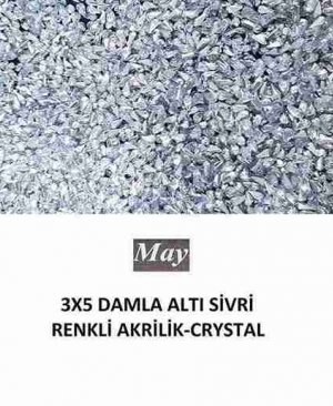 3X5 DAMLA ALTI SİVRİ RENKLİ AKRİLİK-CRYSTAL