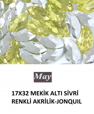 17X32 MEKİK ALTI SİVRİ RENKLİ AKRİLİK-JONQUIL