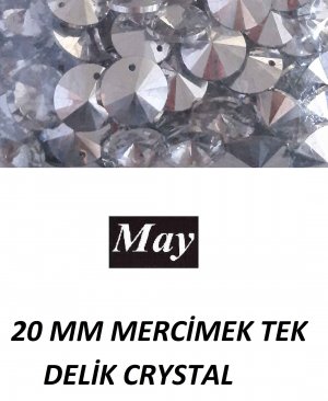 20 MM MERCİMEK TEK DELİK CRYSTAL