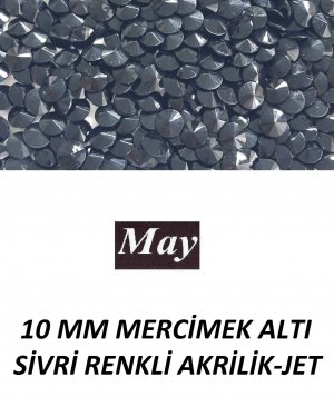 10 MM MERCİMEK ALTI SİVRİ RENKLİ AKRİLİK-JET