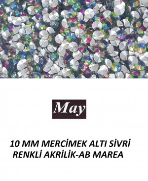 10 MM MERCİMEK ALTI SİVRİ RENKLİ AKRİLİK-AB MAREA