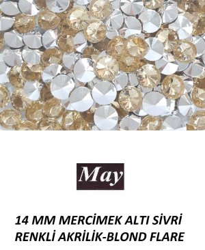 14 MM MERCİMEK ALTI SİVRİ RENKLİ AKRİLİK-BLOND FLARE