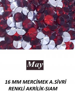 16 MM MERCİMEK ALTI SİVRİ RENKLİ AKRİLİK-SIAM