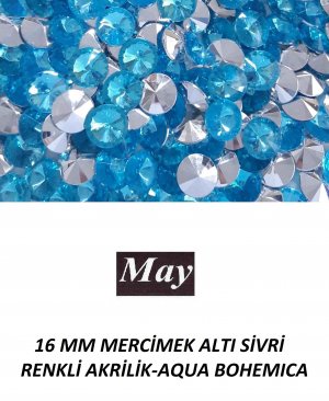 16 MM MERCİMEK ALTI SİVRİ RENKLİ AKRİLİK-AQUA BOHEMICA