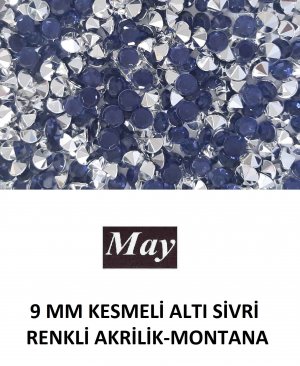 9 MM KESMELİ ALTI SİVRİ RENKLİ AKRİLİK-MONTANA