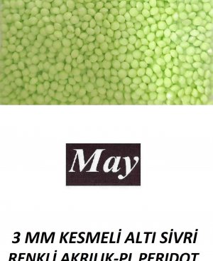 3 MM KESMELİ ALTI SİVRİ RENKLİ AKRILIK-PL PERIDOT