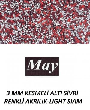 3 MM KESMELİ ALTI SİVRİ RENKLİ AKRILIK-LIGHT SIAM