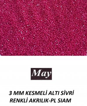 3 MM KESMELİ ALTI SİVRİ RENKLİ AKRILIK-PL SIAM