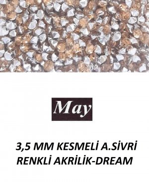 3,5 MM KESMELİ ALTI SİVRİ RENKLİ AKRİLİK-DREAM