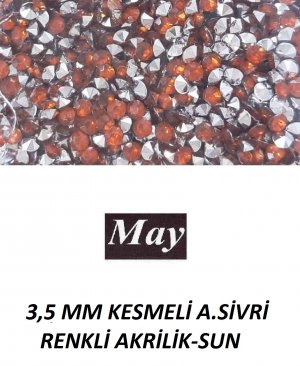 3,5 MM KESMELİ ALTI SİVRİ RENKLİ AKRİLİK-SUN