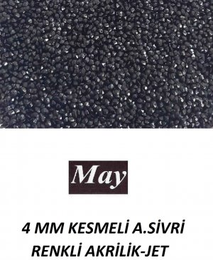 4 MM KESMELİ ALTI SİVRİ RENKLİ AKRİLİK-JET