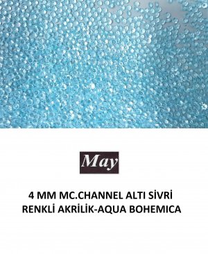 4 MM MC.CHANNEL ALTI SİVRİ RENKLİ AKRİLİK-AQUA BOHEMICA