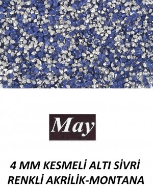 4 MM KESMELİ ALTI SİVRİ RENKLİ AKRİLİK-MONTANA