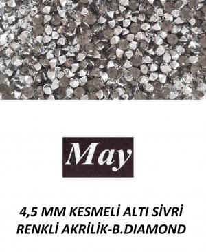 4,5 MM KESMELİ ALTI SİVRİ RENKLİ AKRİLİK-B.DIAMOND