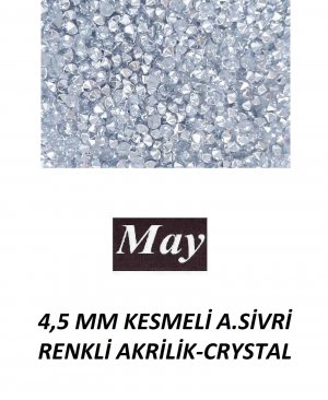 4,5 MM KESMELİ ALTI SİVRİ RENKLİ AKRİLİK-CRYSTAL