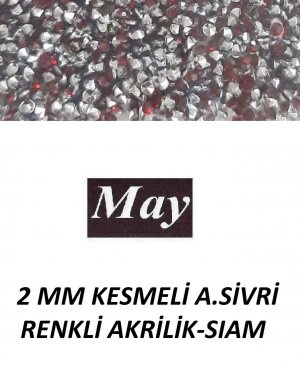 2 MM KESMELİ ALTI SİVRİ RENKLİ AKRİLİK-SIAM