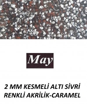 2 MM KESMELİ ALTI SİVRİ RENKLİ AKRİLİK-CARAMEL