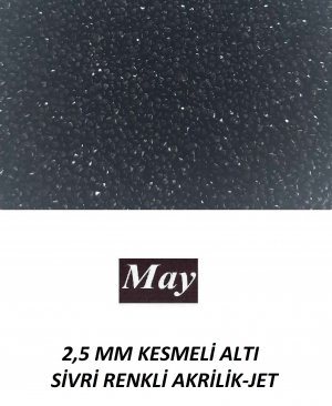 2,5 MM KESMELİ ALTI SİVRİ RENKLİ AKRİLİK-JET