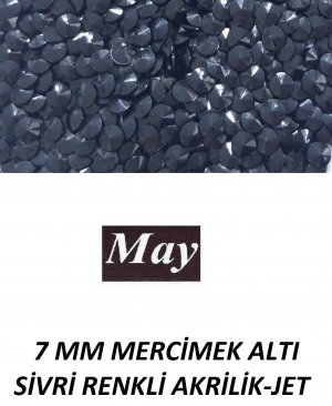 7 MM MERCİMEK ALTI SİVRİ RENKLİ AKRİLİK-JET