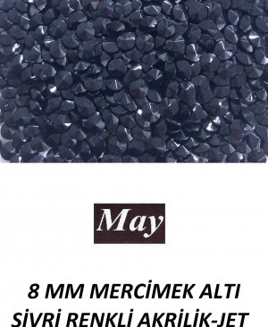 8 MM MERCİMEK ALTI SİVRİ RENKLİ AKRİLİK-JET