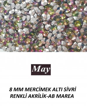 8 MM MERCİMEK ALTI SİVRİ RENKLİ AKRİLİK-AB MAREA