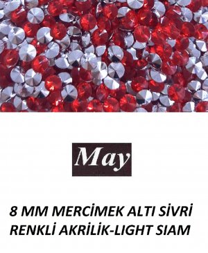 8 MM MERCİMEK ALTI SİVRİ RENKLİ AKRİLİK-LIGHT SIAM