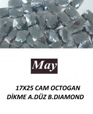 17X25 CAM OCTOGAN DİKME ALTI DÜZ B.DIAMOND