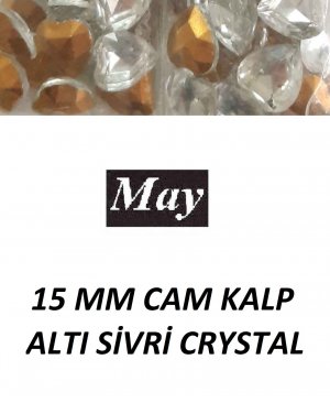 15 MM CAM KALP ALTI SİVRİ CRYSTAL