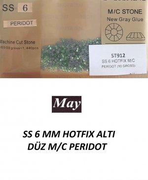 SS 6 MM HOTFIX ALTI DÜZ M/C PERIDOT