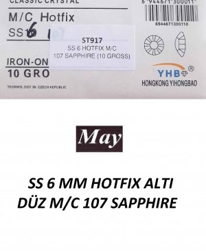 SS 6 MM HOTFIX ALTI DÜZ M/C 107 SAPPHIRE