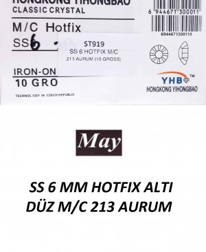 SS 6 MM HOTFIX ALTI DÜZ M/C 213 AURUM